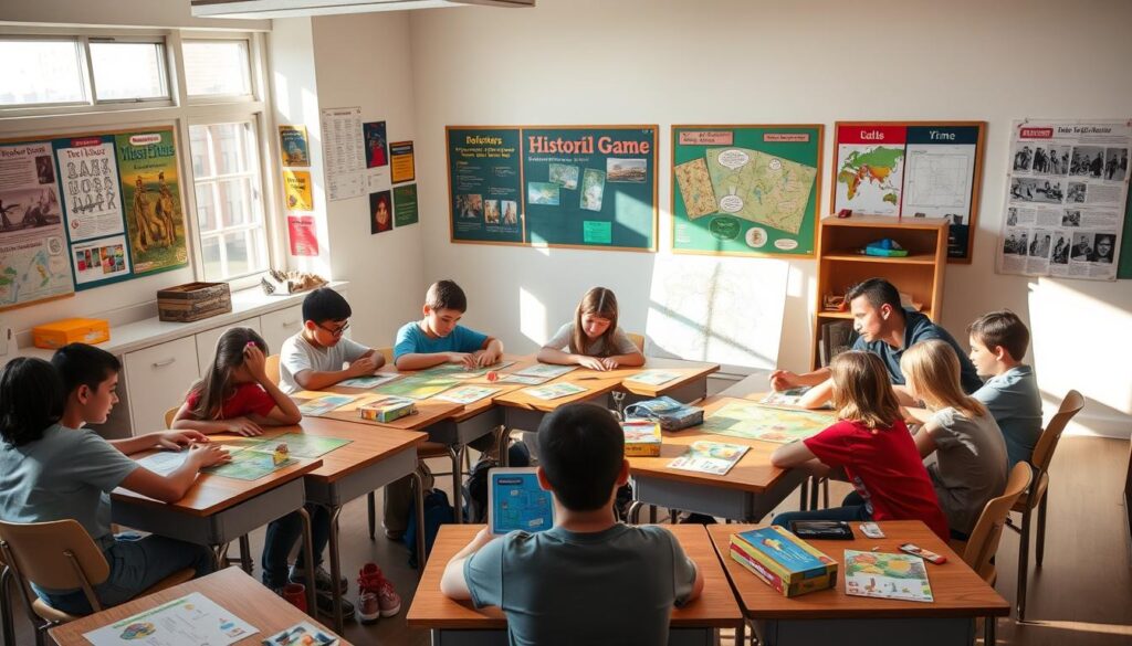 Educational game integration in classroom