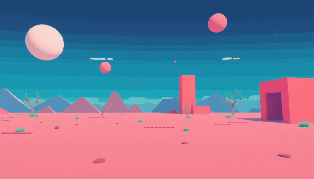 Minimalist design in retro games