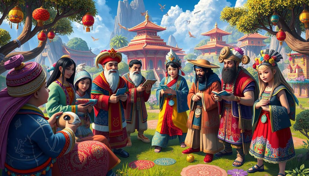 Cultural exchange in online gaming