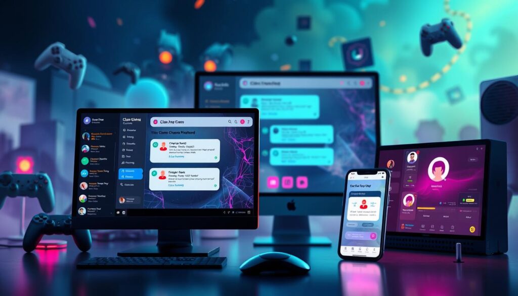 Gaming communication tools for clan management