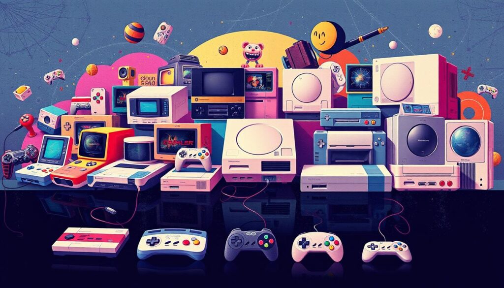 Gaming evolution from retro to modern consoles