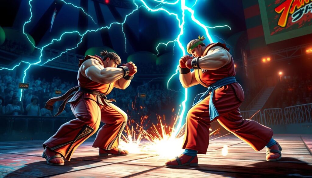 Street Fighter competitive match