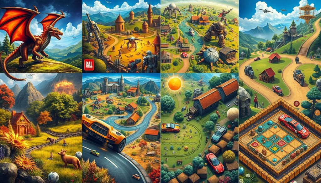 Various game genres Various game genres